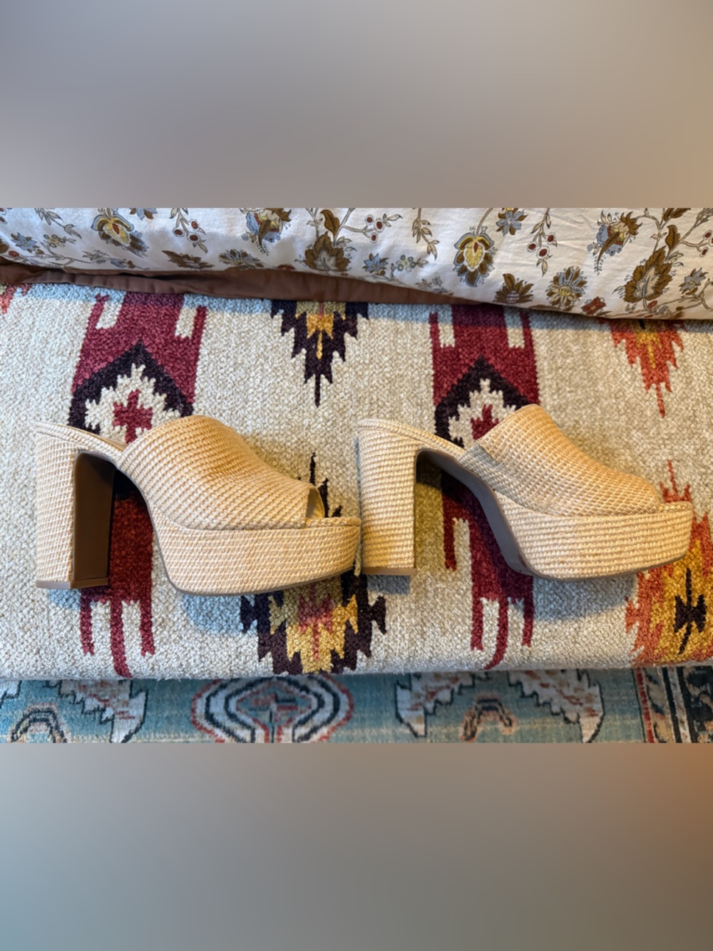 Jessica Simpson Camree Woven Platform Mule Heels - Picture 9 of 11